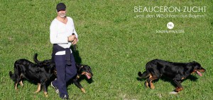 Nikolaus Kugler mit Arven Nava und Carus Beauceron Zucht von den Wächtern aus Bayern