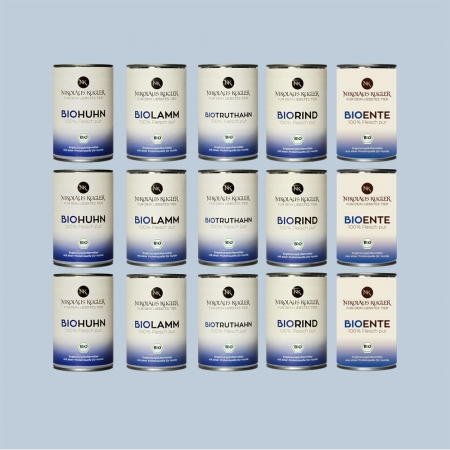 Nikolaus Kugler Bio Hundefutter 3x5 Dosen a 410g